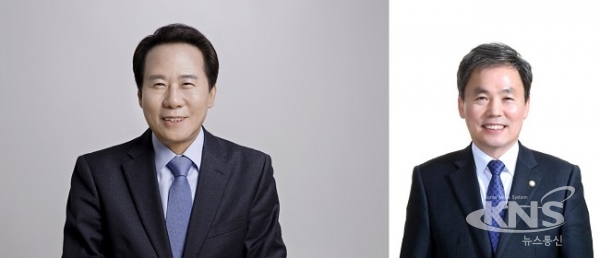 사진 좌측부터 김철호 후보, 김현권 후보.