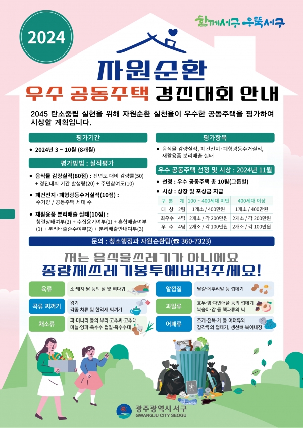 자원순환 경진대회 홍보문 / 서구 제공